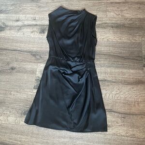 Abercrombie & Fitch Black satin dress